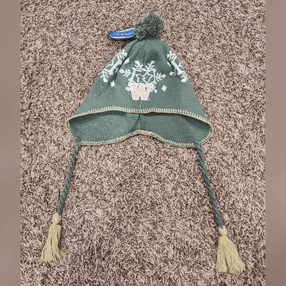Washington Huskies NEW Beanie Knit WInter Hat With Pom NCAA